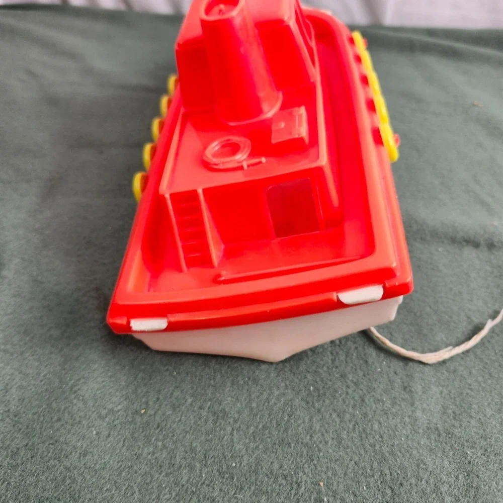 Vintage Gay Toys Plastic Boat Pull String Rescue Rings 70s 80s